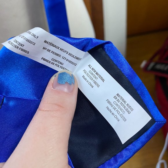 GUC Amscan Electric Blue Men's Necktie Slim - Picture 5 of 7